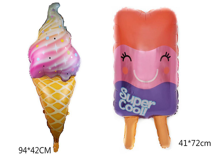 Large Ice Cream and Cone Foil Balloons discount