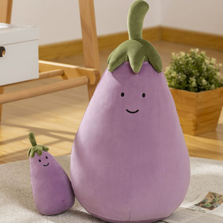 色褪せないナスのぬいぐるみ